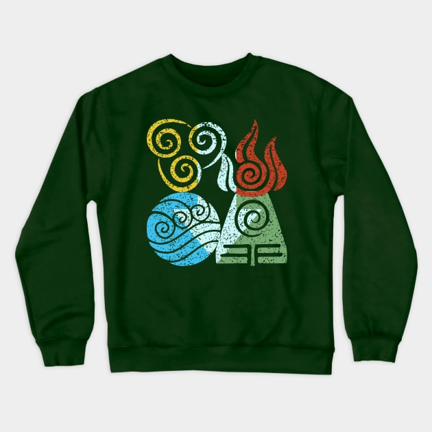 Avatar Elements Crewneck Sweatshirt by Grayson888